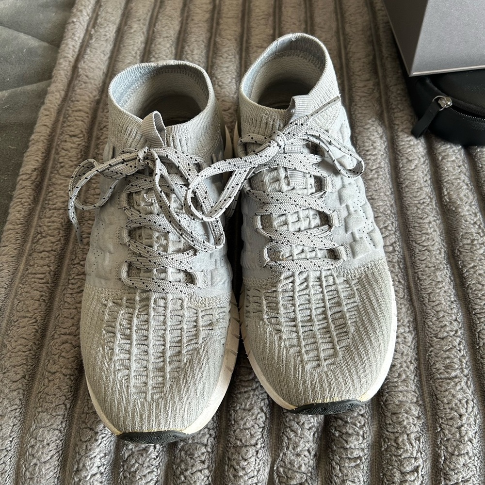 Light Gray Woven Sneakers